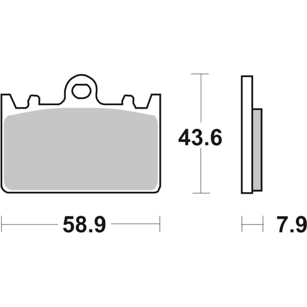 BREMBO Plaquettes de frein moto Route Métal Fritté 07KA14SA