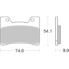 BREMBO Plaquettes de frein moto Route Métal Fritté 07YA24SA