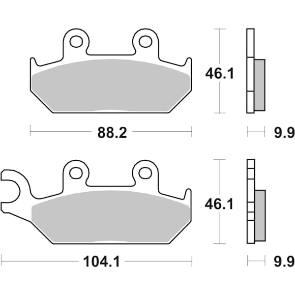 BREMBO Brake Pads Road Sintered 07YA25SA