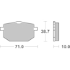 BREMBO Plaquettes de frein moto Route Métal Fritté 07YA18SA