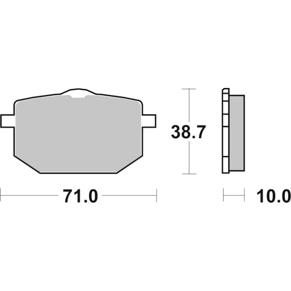BREMBO Plaquettes de frein moto Route Métal Fritté 07YA18SA
