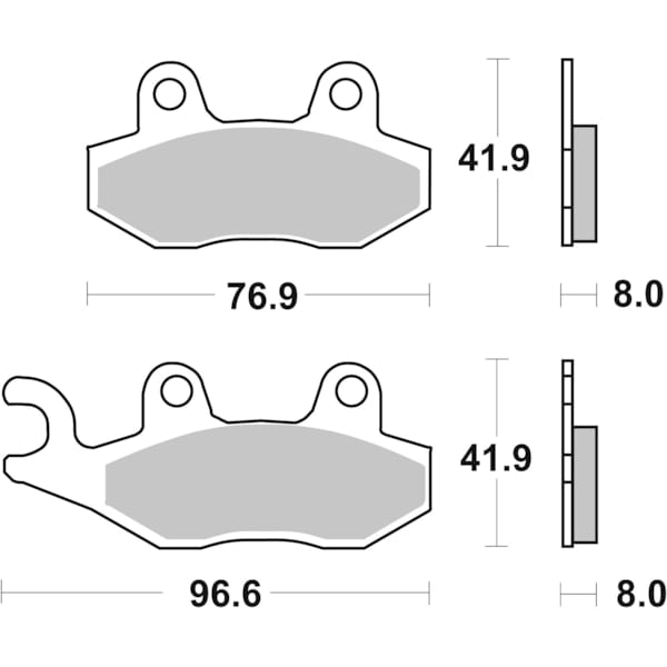 BREMBO Plaquettes de frein moto Route Métal Fritté 07YA21SA
