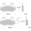 BREMBO Brake Pads Road Organic 07YA2008
