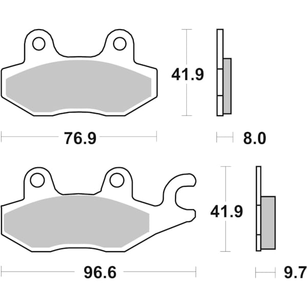 BREMBO Brake Pads Road Organic 07YA2008