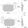 BREMBO Plaquettes de frein moto Route Organique 07YA0413