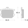 BREMBO Plaquettes de frein moto Route Organique 07YA0309