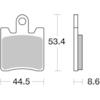 BREMBO Plaquettes de frein moto Route Organique 07YA09CC