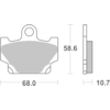 BREMBO Remblokken Road Organisch 07YA1011
