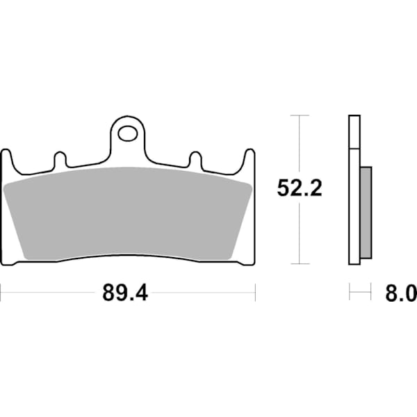 BREMBO Plaquettes de frein moto Route Organique 07SU1907