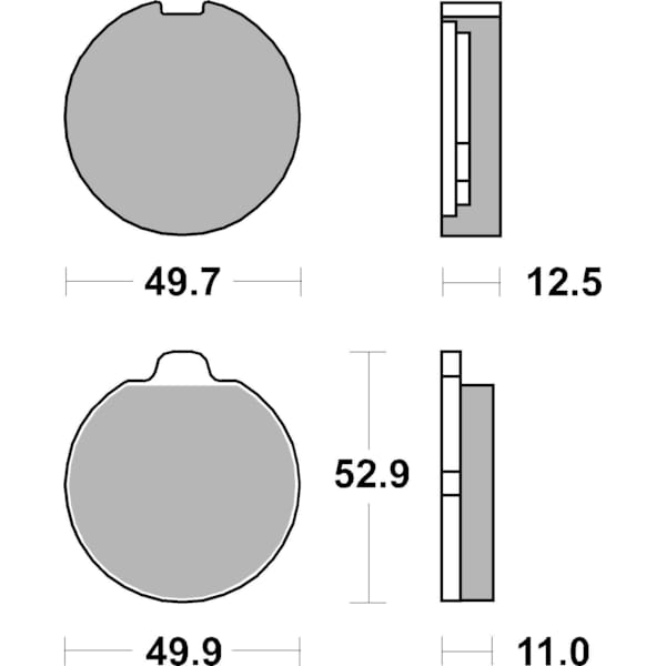 BREMBO Plaquettes de frein moto Route Organique 07SU0125