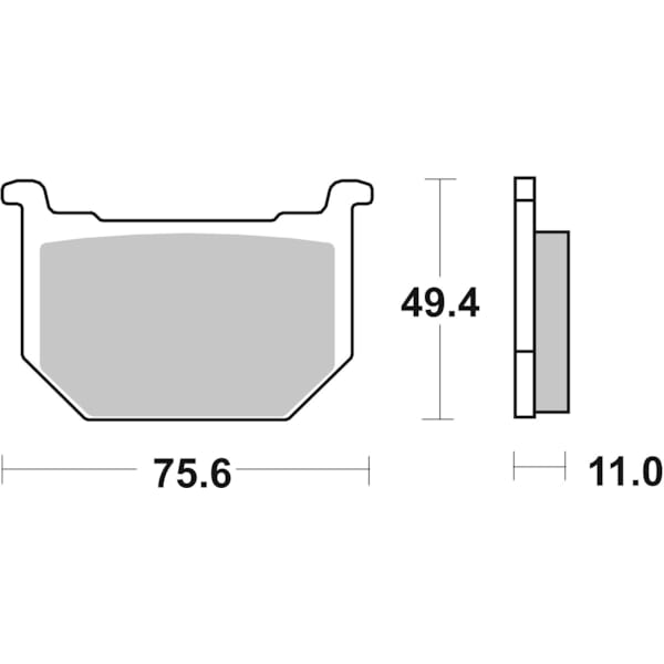 BREMBO Plaquettes de frein moto Route Organique 07SU0312
