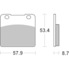 BREMBO Remblokken Road Organisch 07SU0607