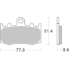 BREMBO Plaquettes de frein moto Route Métal Fritté 07BB26LA