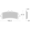 BREMBO Plaquettes de frein moto Route Métal Fritté 07BB37SA