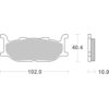 BREMBO Plaquettes de frein moto Route Organique 07YA2709