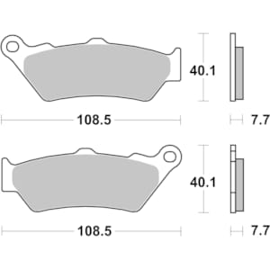 Brembo plaquettes de frein moto Scooter Organique 07096CC