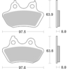 BREMBO Plaquettes de frein moto Route Métal Fritté 07HD18SP
