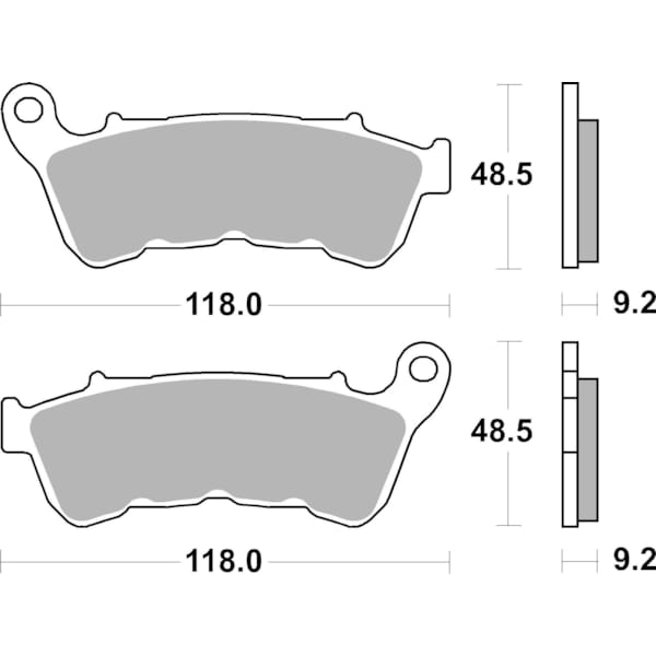 BREMBO Plaquettes de frein moto Route Métal Fritté 07HD22SA