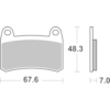 BREMBO Plaquettes de frein moto Route Métal Fritté 07GR83SA
