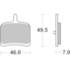 BREMBO Plaquettes de frein moto Route Métal Fritté 07HD08SP