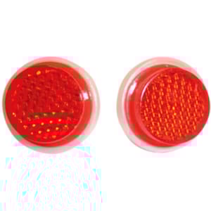 Reflecterende stickers en reflectors OXFORD Zelfklevende ronde Rood Ø 25mm (per paar)