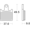 BREMBO Plaquettes de frein moto Route/Sport Métal Fritté 07KA28SR
