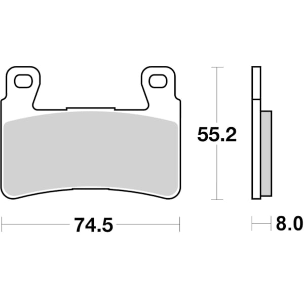 BREMBO Brake Pads Road/Sport Sintered 07HO45SR