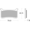 BREMBO Plaquettes de frein moto Route/Sport Métal Fritté 07HO63SR