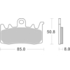 BREMBO Plaquettes de frein moto Route/Sport Métal Fritté 07BB38SR