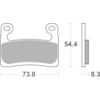 BREMBO Plaquettes de frein moto Route/Sport Métal Fritté 07GR90SR