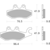 BREMBO Plaquettes de frein moto Scooter Organique 07060CC