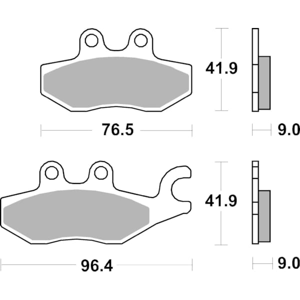 BREMBO Plaquettes de frein moto Scooter Organique 07060CC