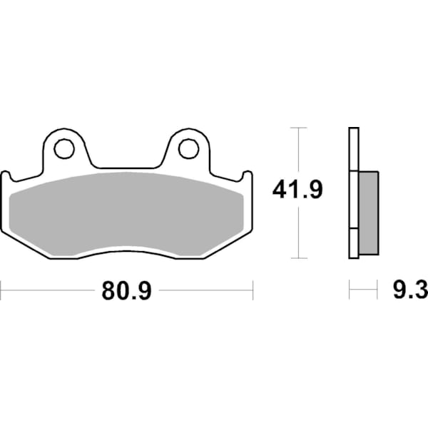 BREMBO Brake Pads Scooter Organic 07038CC