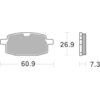 BREMBO Remblokken Scooter Organisch 07041CC