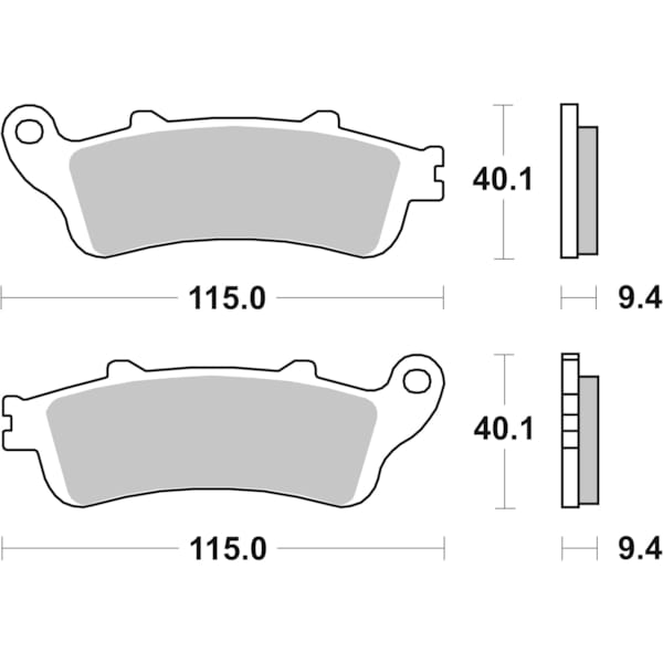 BREMBO Brake Pads Scooter Organic 07034CC