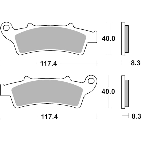 BREMBO Brake Pads Scooter Organic 07045CC