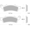 BREMBO Plaquettes de frein moto Scooter Organique 07045CC