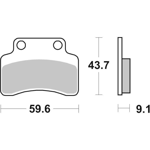 BREMBO Plaquettes de frein moto Scooter Organique 07018CC