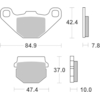 BREMBO Plaquettes de frein moto Scooter Organique 07026CC