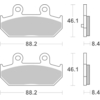 BREMBO Plaquettes de frein moto Scooter Métal Fritté 07058XS