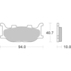 BREMBO Plaquettes de frein moto Route Métal Fritté 07YA34SA