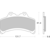 BREMBO Plaquettes de frein moto Route Organique 07YA3108
