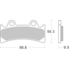 BREMBO Plaquettes de frein moto Road/Sport métal Fritté 07YA32SR