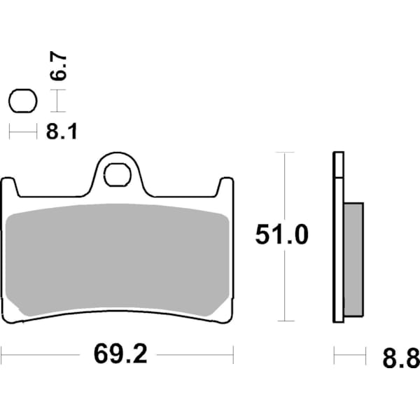 BREMBO Brake Pads Scooter Organic 07077CC
