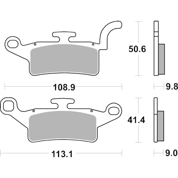 BREMBO Plaquettes de frein moto Scooter Organique 07093CC