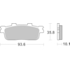BREMBO Plaquettes de frein moto Scooter Organique 07040CC