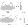 BREMBO Plaquettes de frein moto Organique 7071