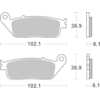 BREMBO Plaquettes de frein moto Scooter Organique 07074CC