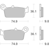 BREMBO Plaquettes de frein moto Scooter Organique 7011CC