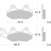 BREMBO Plaquettes de frein moto Scooter Organique 07035CC